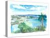 Cruz Bay US Virgin Islands Seaview Scene on Saint John-M. Bleichner-Stretched Canvas