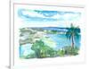 Cruz Bay US Virgin Islands Seaview Scene on Saint John-M. Bleichner-Framed Art Print