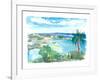 Cruz Bay US Virgin Islands Seaview Scene on Saint John-M. Bleichner-Framed Art Print