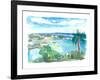 Cruz Bay US Virgin Islands Seaview Scene on Saint John-M. Bleichner-Framed Art Print