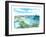 Cruz Bay US Virgin Islands Seaview Scene on Saint John-M. Bleichner-Framed Art Print