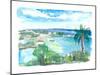 Cruz Bay US Virgin Islands Seaview Scene on Saint John-M. Bleichner-Mounted Art Print