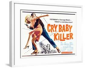 Cry Baby Killer, title card, 1958-null-Framed Art Print