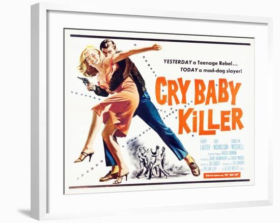 Cry Baby Killer, title card, 1958-null-Framed Art Print