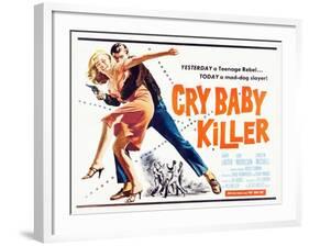 Cry Baby Killer, title card, 1958-null-Framed Art Print