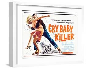 Cry Baby Killer, title card, 1958-null-Framed Art Print