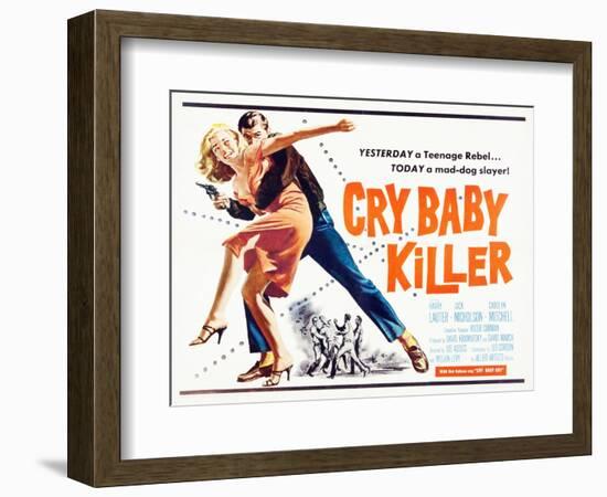 Cry Baby Killer, title card, 1958-null-Framed Art Print