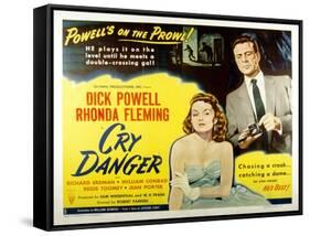 Cry Danger, Rhonda Fleming, Dick Powell, 1951-null-Framed Stretched Canvas