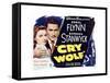 Cry Wolf-null-Framed Stretched Canvas