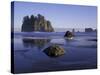 Crying Lady Rock, Second Beach, Olympic National Park, Washington, USA-Inger Hogstrom-Stretched Canvas