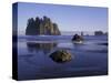Crying Lady Rock, Second Beach, Olympic National Park, Washington, USA-Inger Hogstrom-Stretched Canvas