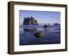 Crying Lady Rock, Second Beach, Olympic National Park, Washington, USA-Inger Hogstrom-Framed Photographic Print