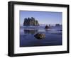 Crying Lady Rock, Second Beach, Olympic National Park, Washington, USA-Inger Hogstrom-Framed Photographic Print