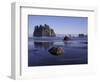 Crying Lady Rock, Second Beach, Olympic National Park, Washington, USA-Inger Hogstrom-Framed Photographic Print