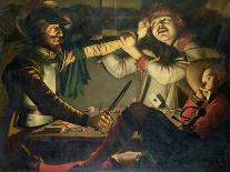 A Quarrel at a Game of Cards-Cryn Hendricksz Volmaryn-Stretched Canvas