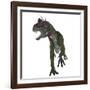 Cryolophosaurus Dinosaur, White Background-Stocktrek Images-Framed Art Print