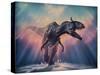 Cryolophosaurus Dinosaur-Joe Tucciarone-Stretched Canvas