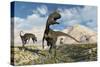 Cryolophosaurus Dinosaurs Roaming During the Jurassic Period-Stocktrek Images-Stretched Canvas