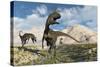 Cryolophosaurus Dinosaurs Roaming During the Jurassic Period-Stocktrek Images-Stretched Canvas