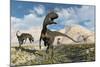 Cryolophosaurus Dinosaurs Roaming During the Jurassic Period-Stocktrek Images-Mounted Art Print