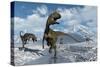 Cryolophosaurus Dinosaurs Roaming Modern Day Antarctica-Stocktrek Images-Stretched Canvas