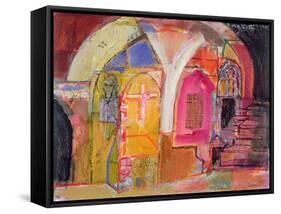 Crypt, 2001-07-Derek Balmer-Framed Stretched Canvas