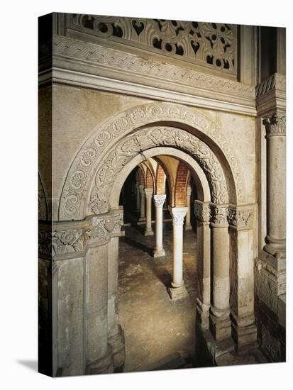 Crypt Entrance, St Peter in the Golden Sky Church, Pavia, Italy, 8th-12th Century-null-Stretched Canvas