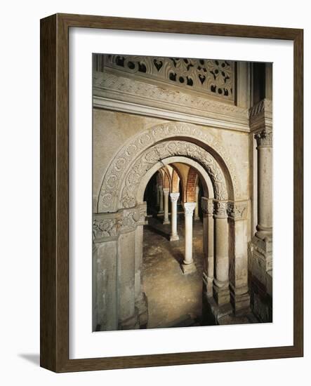 Crypt Entrance, St Peter in the Golden Sky Church, Pavia, Italy, 8th-12th Century-null-Framed Giclee Print