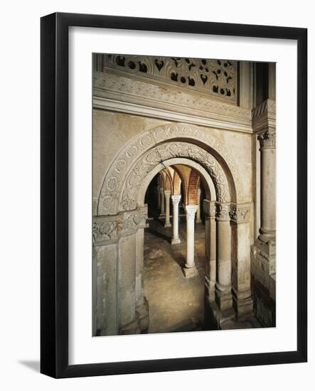 Crypt Entrance, St Peter in the Golden Sky Church, Pavia, Italy, 8th-12th Century-null-Framed Giclee Print