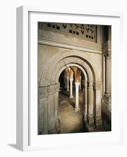 Crypt Entrance, St Peter in the Golden Sky Church, Pavia, Italy, 8th-12th Century-null-Framed Giclee Print