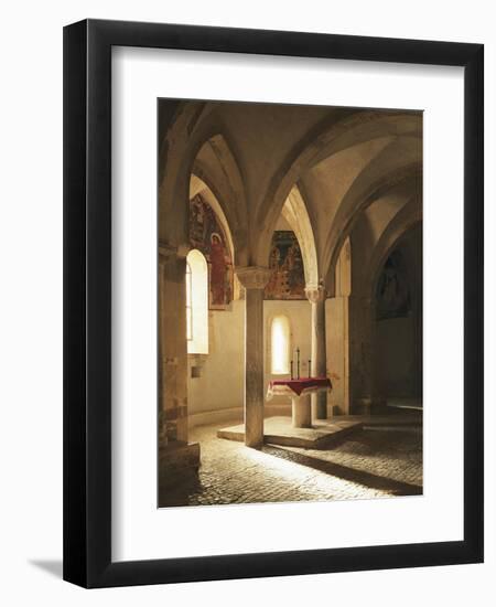 Crypt of Abbey of St John in Venus, Fossacesia, Italy, 12th Century-null-Framed Giclee Print