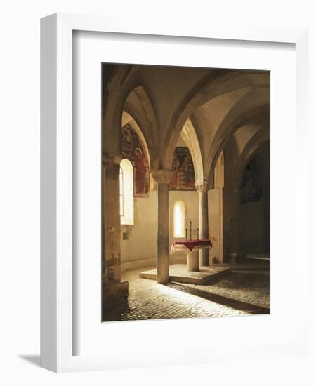 Crypt of Abbey of St John in Venus, Fossacesia, Italy, 12th Century-null-Framed Giclee Print