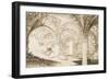 Crypt of Kirkstall Abbey, from the Series "Liber Studiorum", 1810-null-Framed Giclee Print