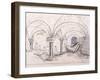 Crypt of St Mary-Le-Bow, C1819-Frederick Nash-Framed Giclee Print