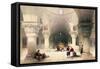 Crypt of the Holy Sepulchre, Jerusalem, Plate 20 from Volume I of "The Holy Land"-David Roberts-Framed Stretched Canvas