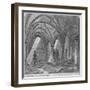 Crypt under Gerard's Hall on the South Side of Basing Lane, City of London, 1849-IS Heaviside-Framed Giclee Print