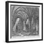 Crypt under Gerard's Hall on the South Side of Basing Lane, City of London, 1849-IS Heaviside-Framed Giclee Print