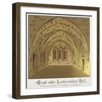 Crypt under Leathersellers' Hall, Little St Helen'S, City of London, 1871-null-Framed Giclee Print