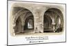 Crypt under the Chapel of the Clothworkers' Almshouses, Monkwell Street, City of London, C1825-null-Mounted Giclee Print