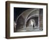 Crypt under the Church of St James in the Wall, Wood Street Square, City of London, 1855-Percy William Justyne-Framed Giclee Print