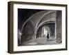 Crypt under the Church of St James in the Wall, Wood Street Square, City of London, 1855-Percy William Justyne-Framed Giclee Print