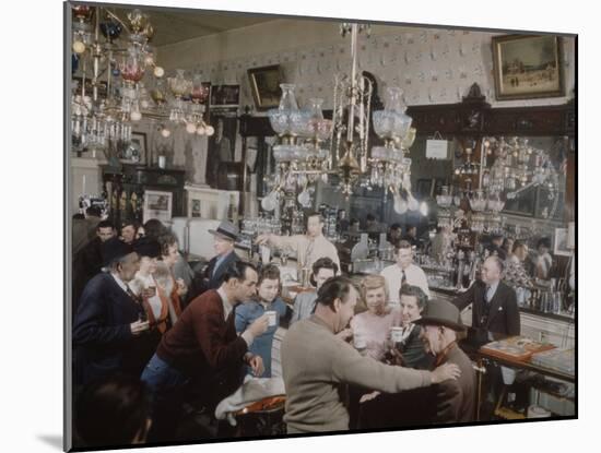 Crystal Bar, Virginia City, Nevada, 1945-Nat Farbman-Mounted Premium Photographic Print