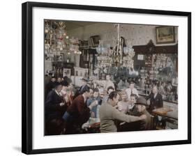 Crystal Bar, Virginia City, Nevada, 1945-Nat Farbman-Framed Photographic Print