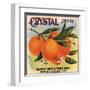 Crystal Brand - Riverside, California - Citrus Crate Label-Lantern Press-Framed Art Print