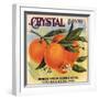 Crystal Brand - Riverside, California - Citrus Crate Label-Lantern Press-Framed Art Print