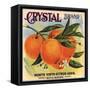 Crystal Brand - Riverside, California - Citrus Crate Label-Lantern Press-Framed Stretched Canvas