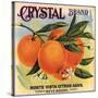 Crystal Brand - Riverside, California - Citrus Crate Label-Lantern Press-Stretched Canvas