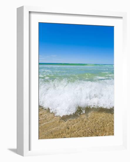 Crystal Clear Blue Sea at Surfers Paradise, Gold Coast, Queensland, Australia, Pacific-Matthew Williams-Ellis-Framed Photographic Print