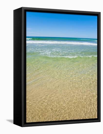 Crystal Clear Blue Sea at Surfers Paradise, Gold Coast, Queensland, Australia, Pacific-Matthew Williams-Ellis-Framed Stretched Canvas