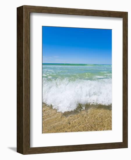 Crystal Clear Blue Sea at Surfers Paradise, Gold Coast, Queensland, Australia, Pacific-Matthew Williams-Ellis-Framed Photographic Print